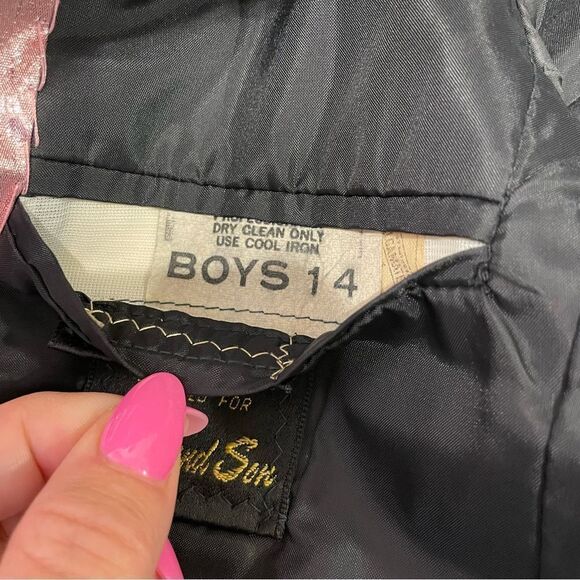 Lord West One Of A Kind Custom Blazer Black with Pink Embellishments Size Small - Picture 6 of 13